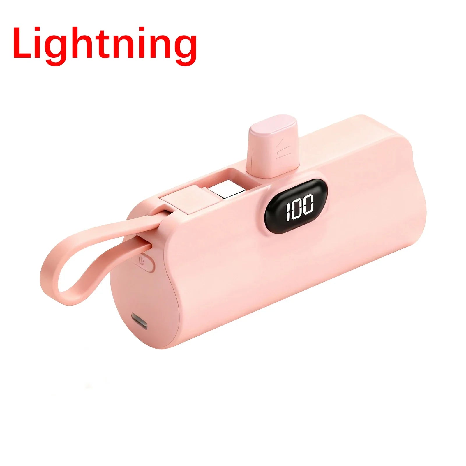 Pocket-sized Mini Power Bank Compact External Battery Portable Charger 5000mAh Spare Battery for iPhone Samsung Xiaomi