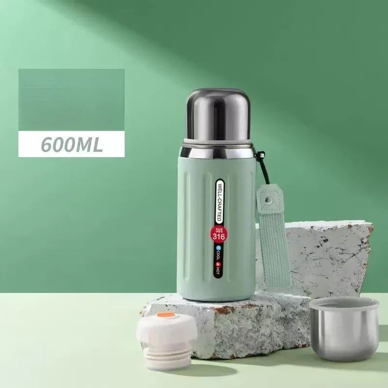 New 800ml Vacuum Flask Insulated Water Bottles Travel Thermal Cups For Hot And Cold Beverage Summer Winter Drinkware Gifts
